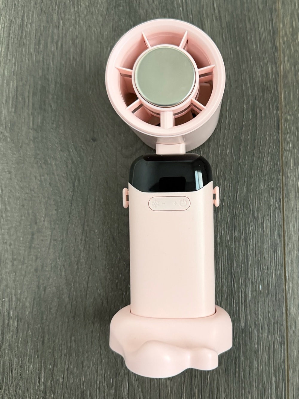 Portable Handheld Cooling Fan Blush Pink LED Turbo Fan Travel Display Speed 199 - Picture 2 of 8